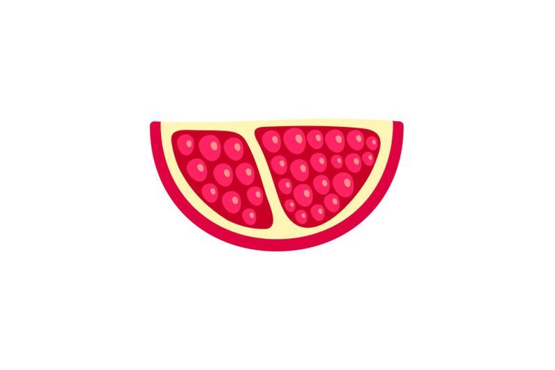 piece-of-pomegranate-icon-flat-style