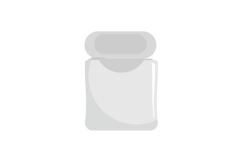 white-dental-floss-icon-flat-style