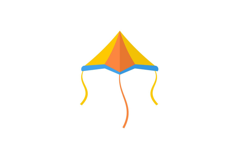 plane-kite-icon-flat-style