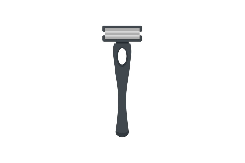black-man-razor-icon-flat-style