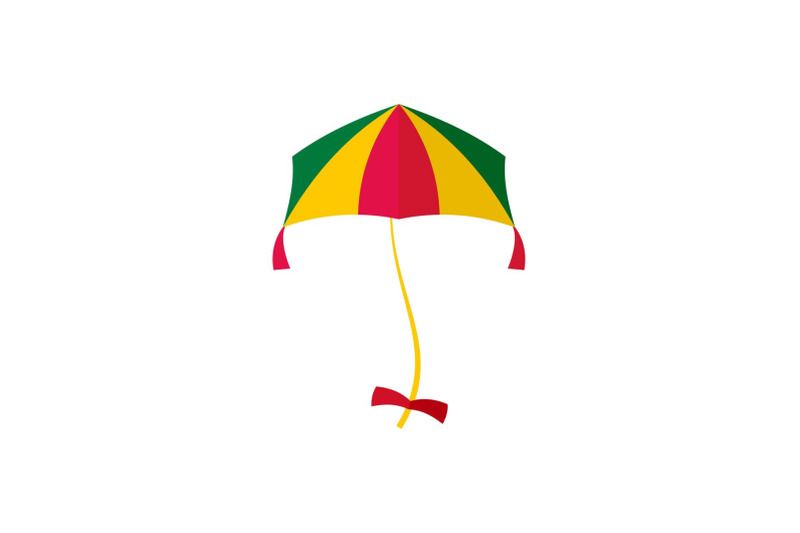 girl-kite-icon-flat-style