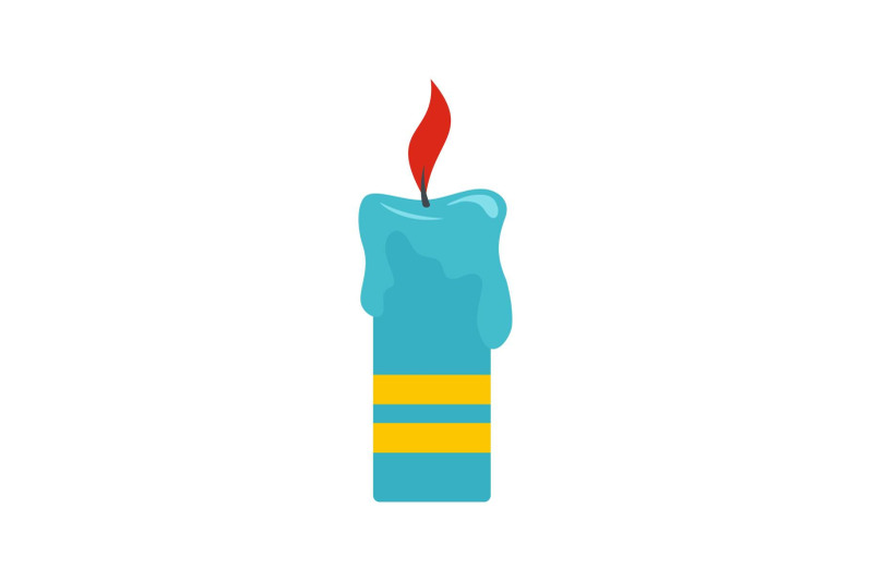 judaism-candle-icon-flat-style