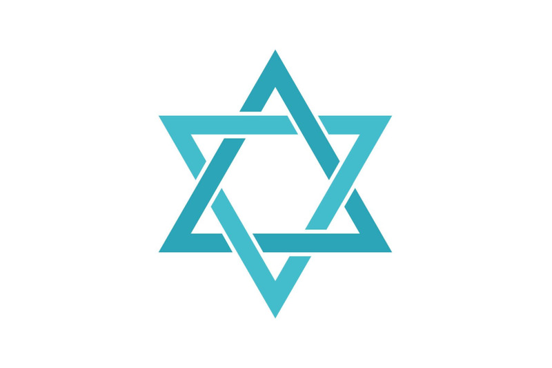 star-of-david-icon-flat-style
