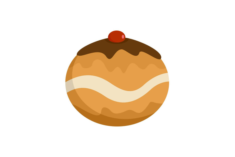 judaism-sweet-bakery-icon-flat-style