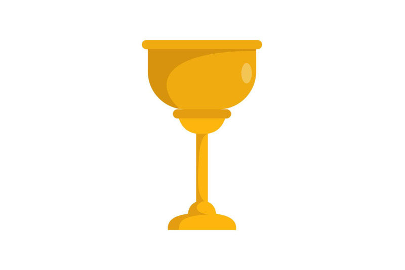 gold-cup-jewish-icon-flat-style