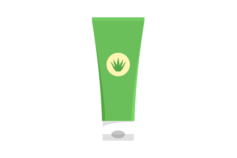 aloe-vera-creme-tube-icon-flat-style