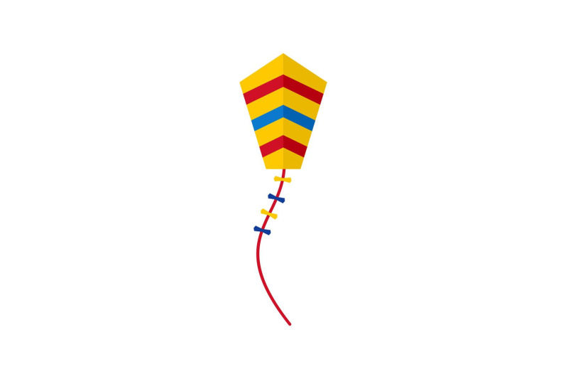 spring-kite-icon-flat-style