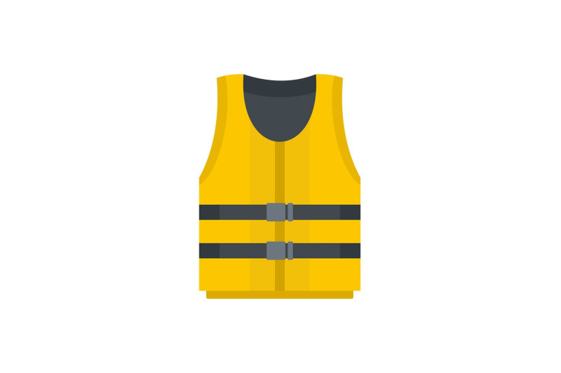 kayak-vest-icon-flat-style