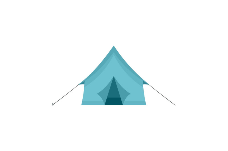 camp-tent-icon-flat-style