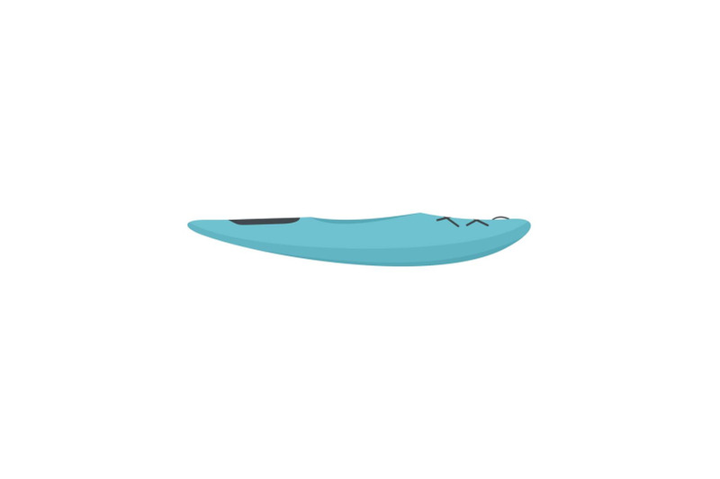 blue-kayak-icon-flat-style