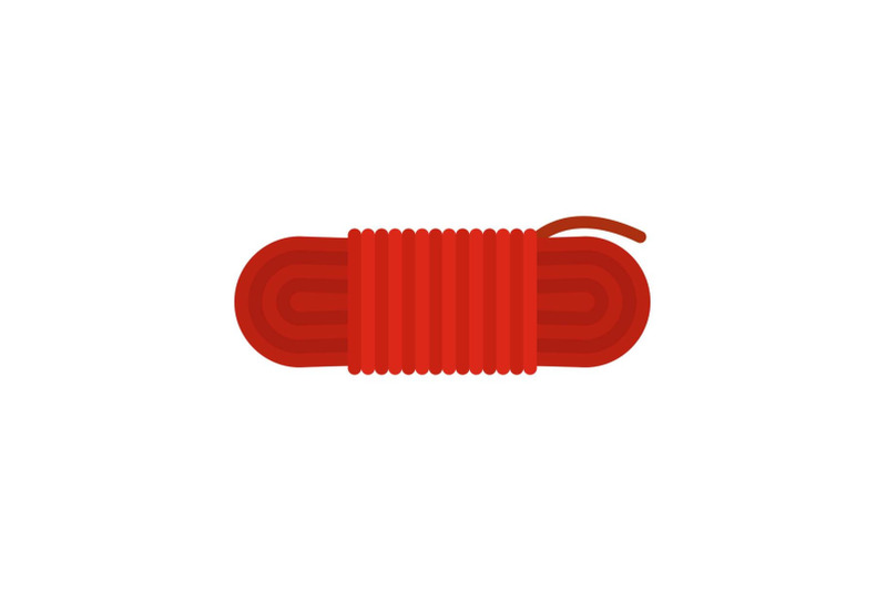 red-rope-icon-flat-style