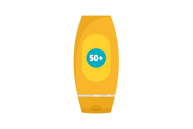 50-sun-protection-creme-icon-flat-style