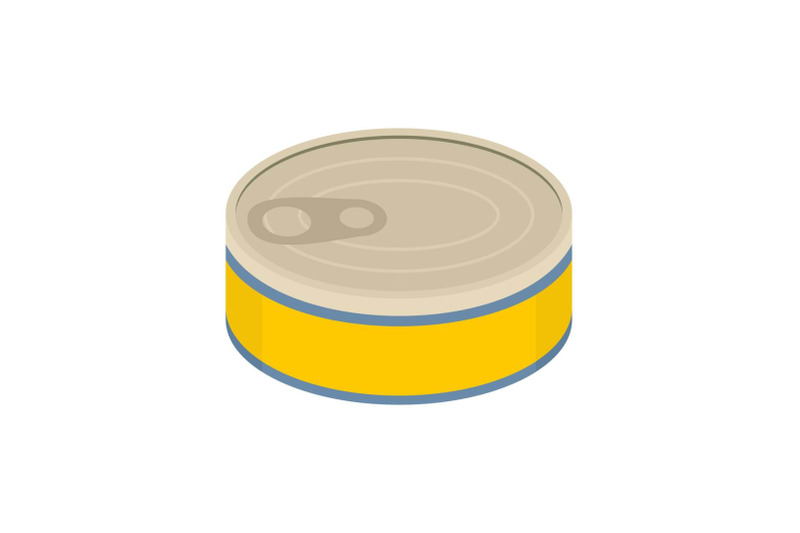 tuna-can-icon-flat-style