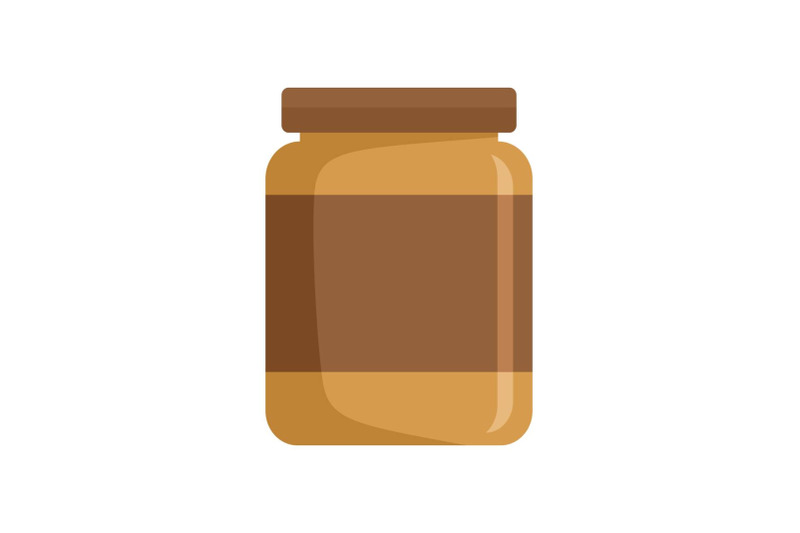 butter-jar-icon-flat-style