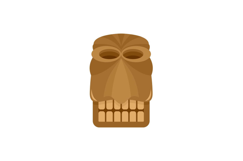 hawaii-traditional-idol-icon-flat-style