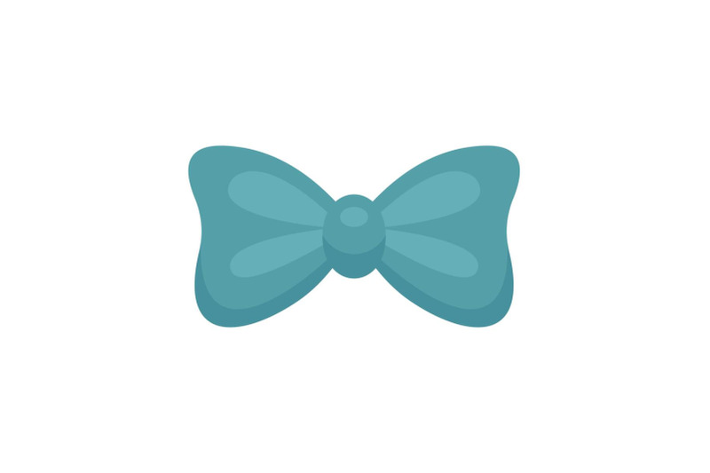 aqua-bow-tie-icon-flat-style