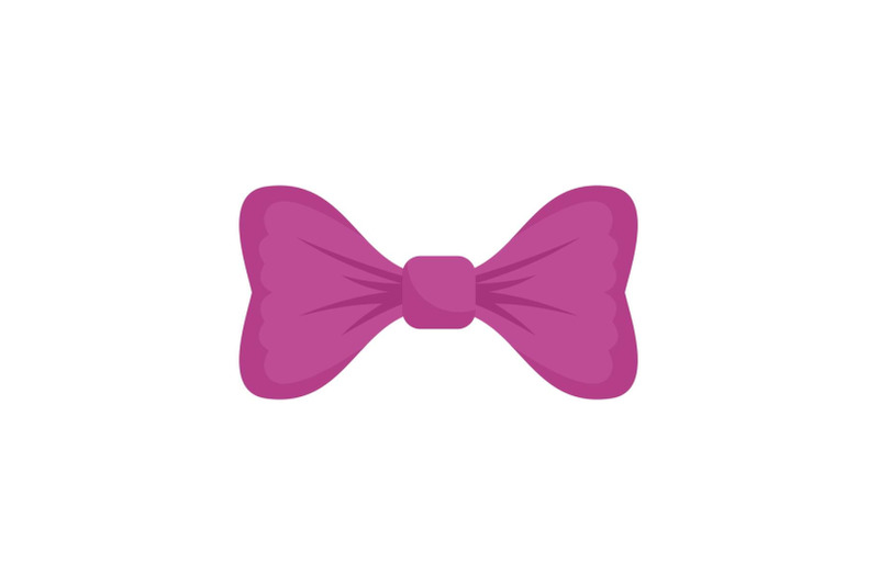 purple-bow-tie-icon-flat-style