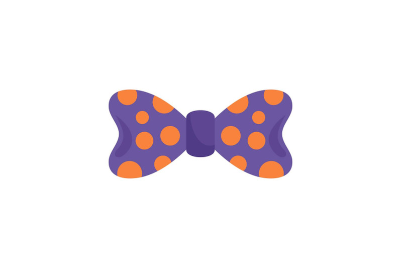 bow-tie-orange-circle-icon-flat-style