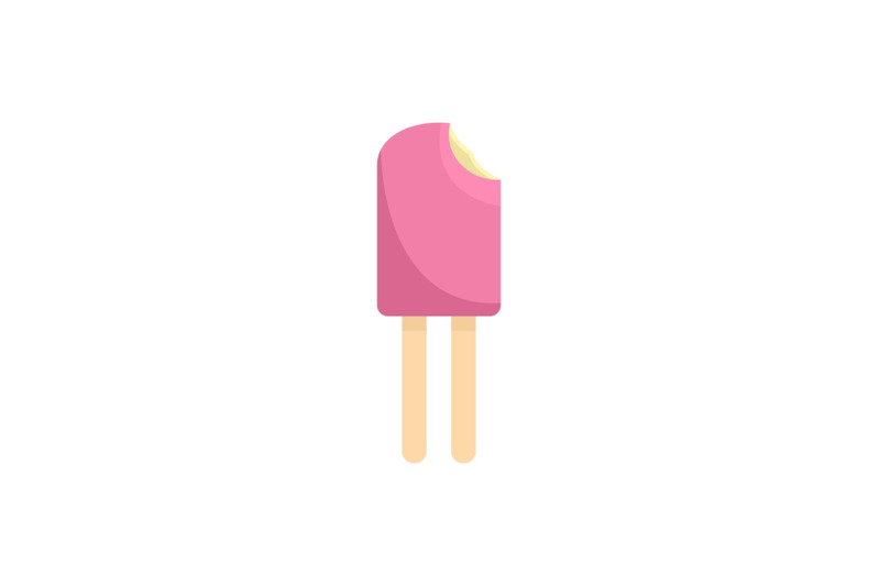 pink-ice-cream-icon-flat-style