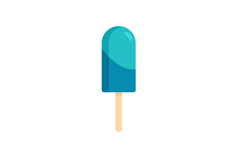 aqua-ice-cream-icon-flat-style