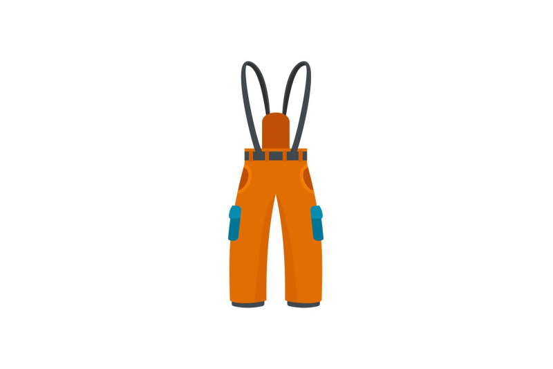 hiking-pants-icon-flat-style