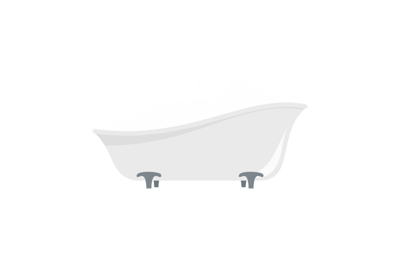 bubblebath-in-bathtube-icon-flat-style