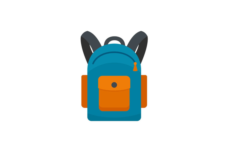 backpack-icon-flat-style