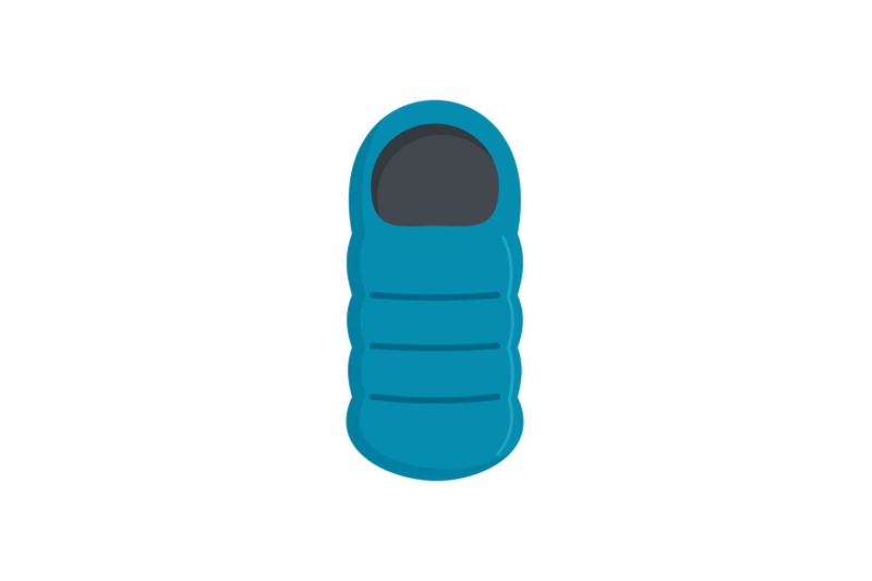 sleeping-bag-icon-flat-style