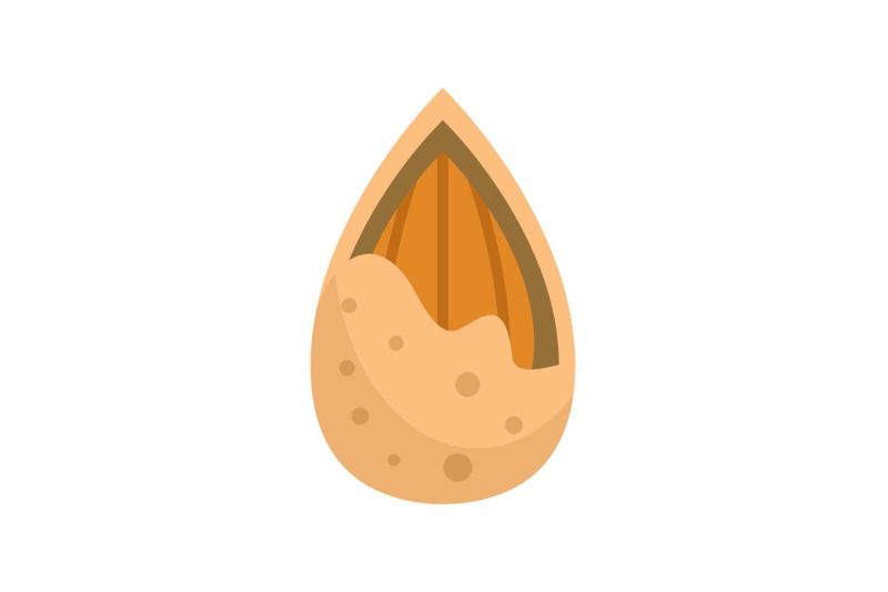 crack-almond-icon-flat-style