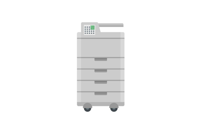 big-office-printer-icon-flat-style