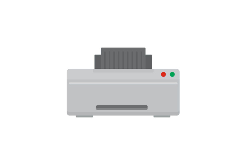 grey-printer-icon-flat-style