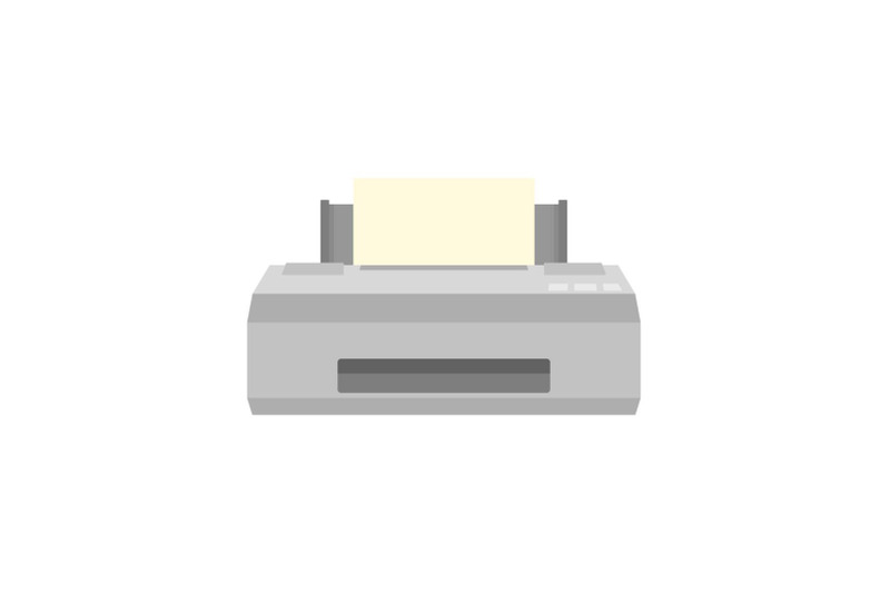 old-printer-icon-flat-style