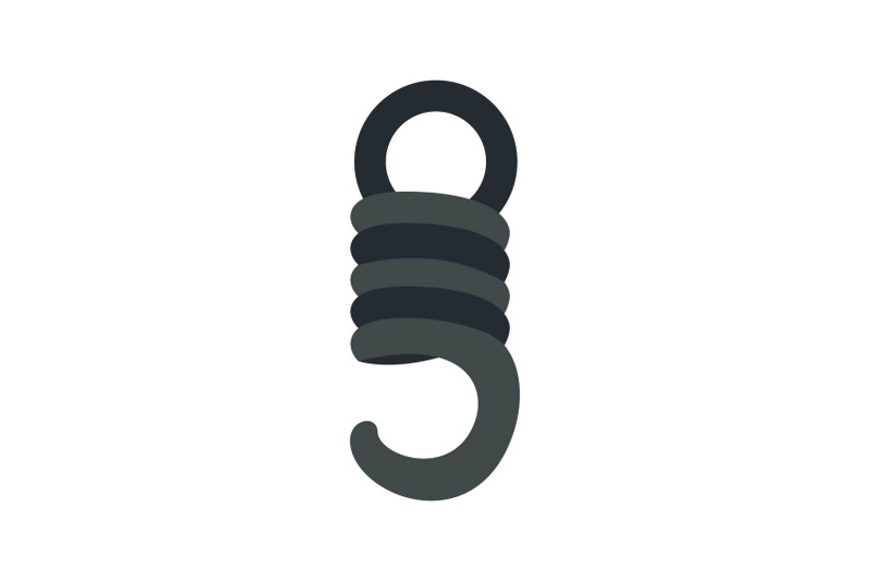 elastic-coil-icon-flat-style