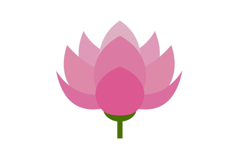 lotus-flower-icon-flat-style