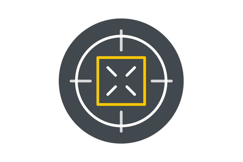 hunting-gun-aim-icon-flat-style