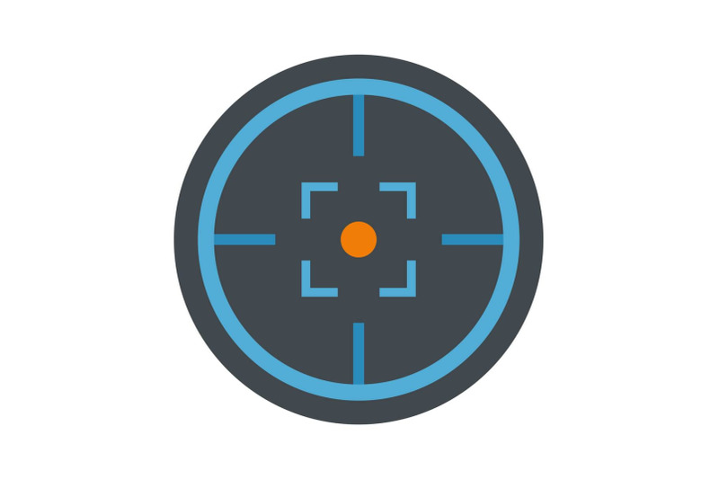 modern-gun-target-icon-flat-style