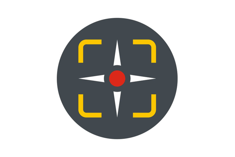 fighter-target-icon-flat-style