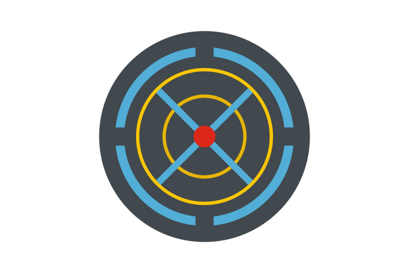 red-gun-aim-icon-flat-style