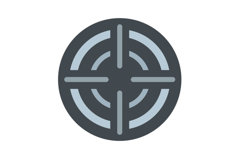 military-aim-target-icon-flat-style