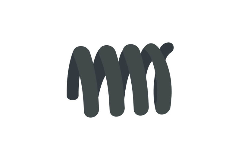 wire-coil-icon-flat-style