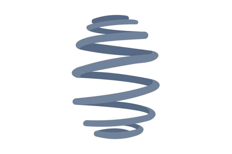 low-car-spring-icon-flat-style