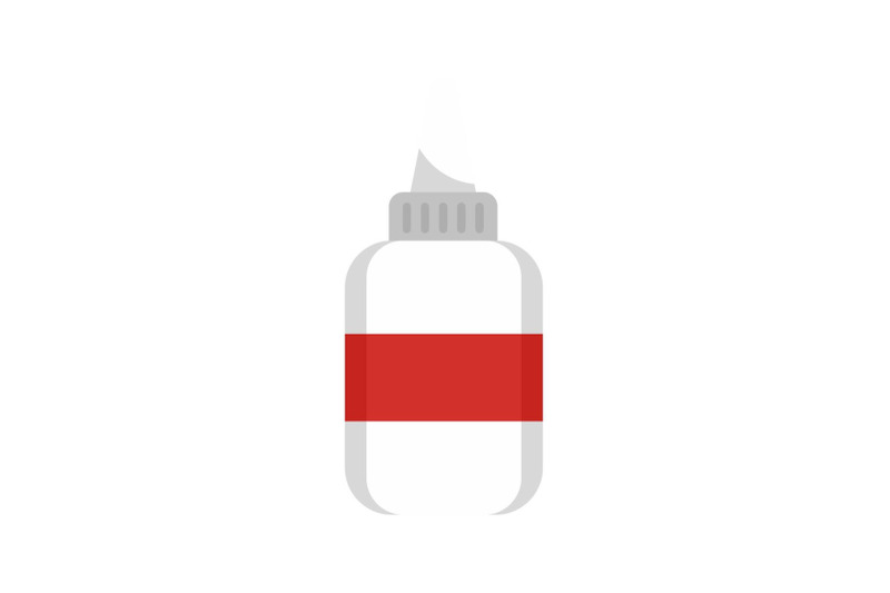 water-glue-bottle-icon-flat-style