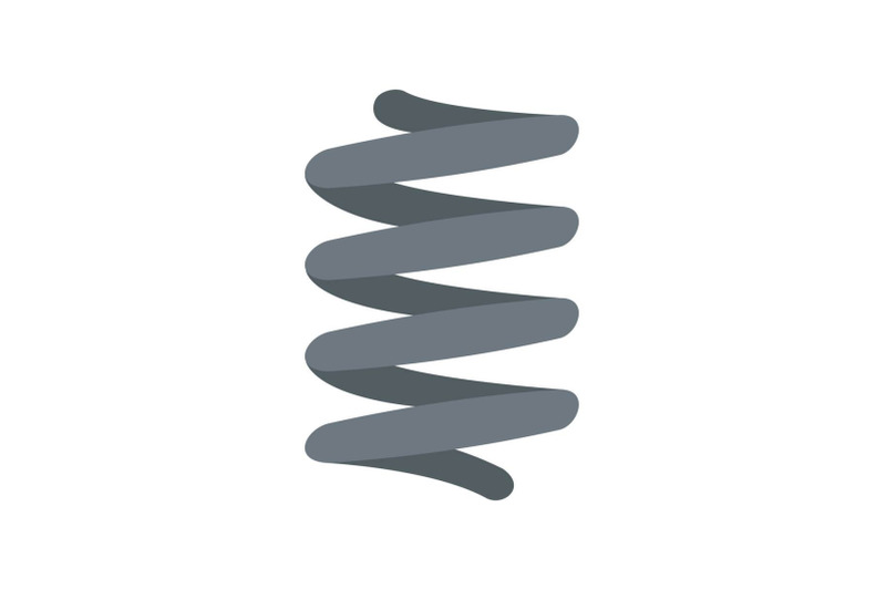 car-spring-coil-icon-flat-style