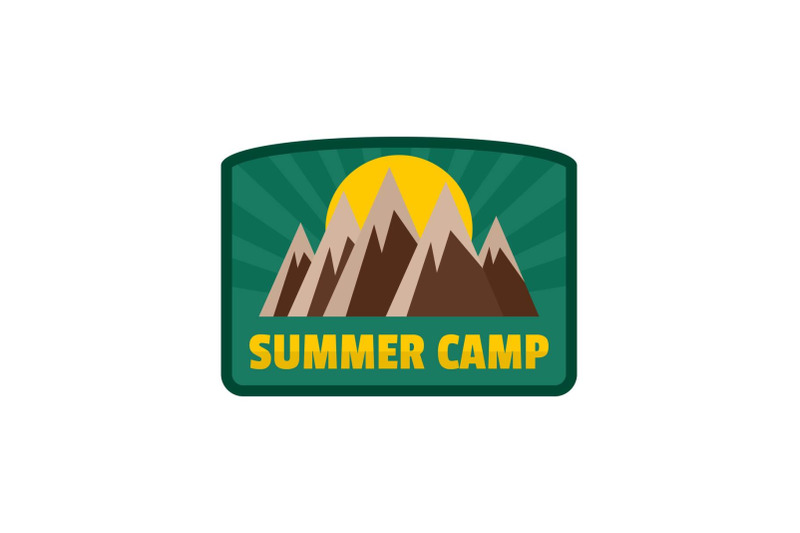 summer-camp-logo-flat-style