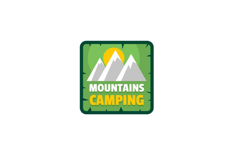 moutains-camping-logo-flat-style