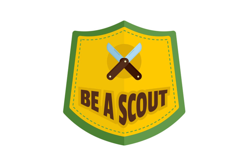 be-a-scout-logo-flat-style