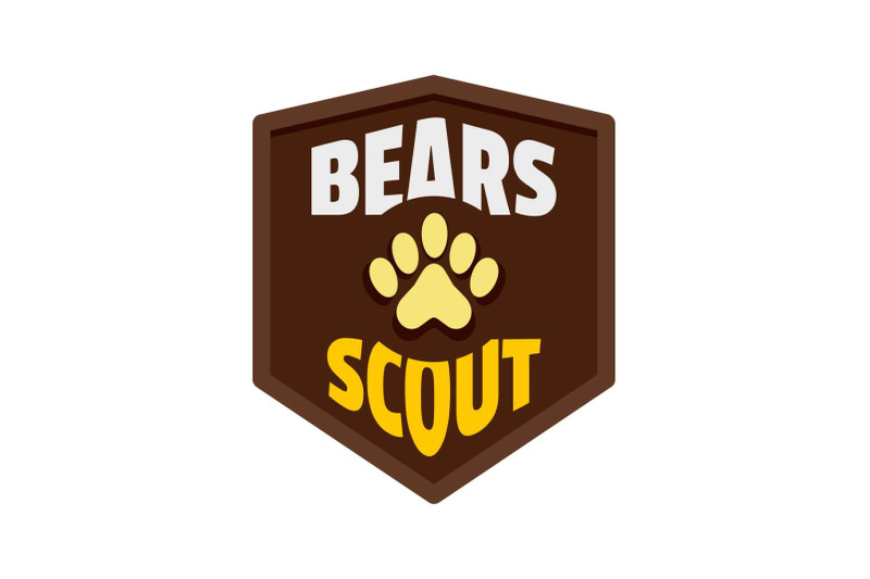 bears-scout-logo-flat-style