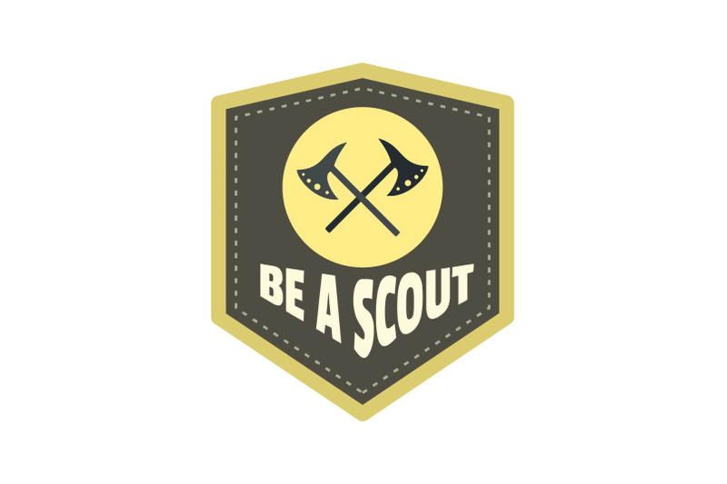be-a-scout-axe-logo-flat-style