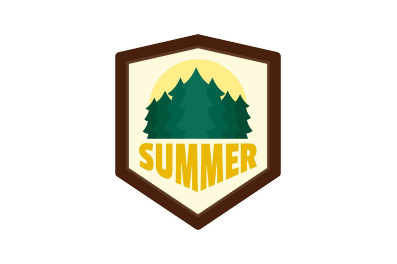 summer-forest-logo-flat-style