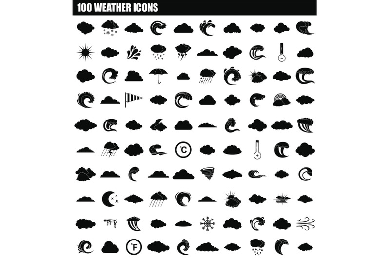 100-weather-icon-set-simple-style